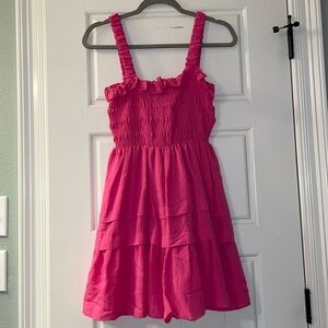 Pink Open Back Dress